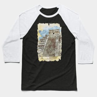 Chichen Itza Baseball T-Shirt